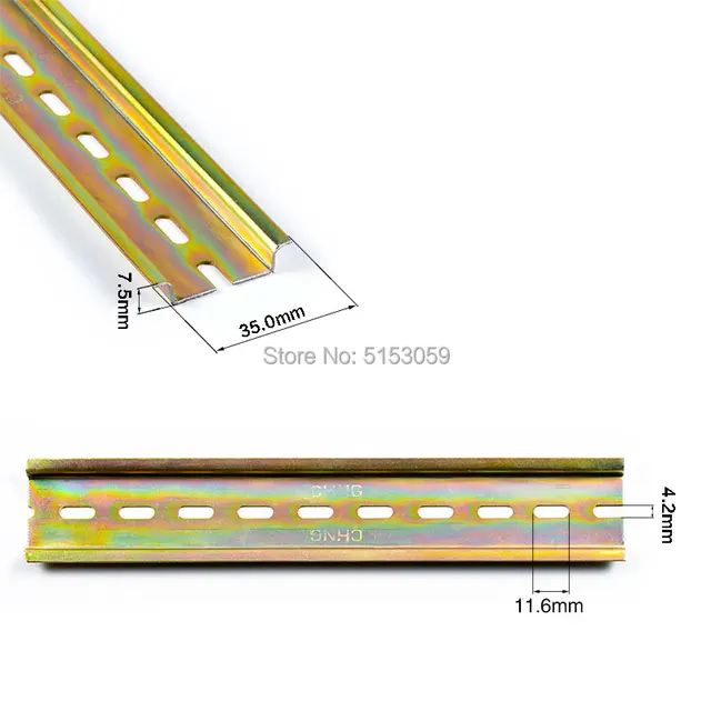 Universal Type NS35 Steel/Aluminium DIN Rail For C45 DZ47 Terminal ...