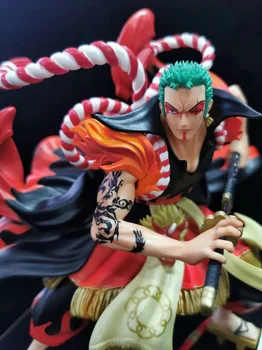 

24CM GK one piece Roronoa Zoro action figure Kabuki Edition Kabuki Zoro PVC model toy for gifts