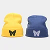 Fashion Knitted Beanies Hat Butterfly Embroidery Winter Warm Ski Hats Skullies Caps Soft Elastic Cap Sport Bonnet Men Women ► Photo 2/6