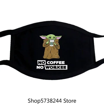 

Baby Yoda Star Work Funny Nice Gift Mask Washable Reusable Mask for Unisex Black