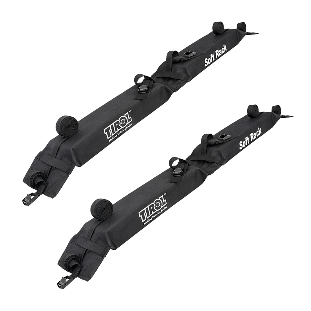 2 Pieces Universal Foldable Car Roof Racks Top Luggage Carrier