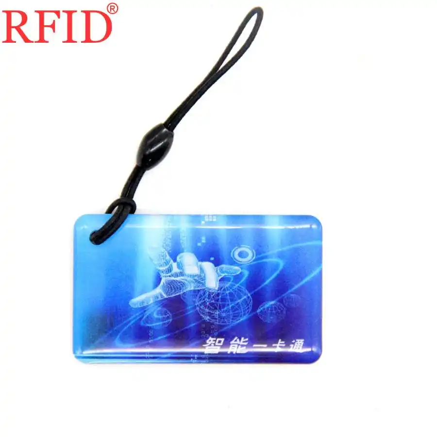 UID S50 1K RFID 13,56 МГц сменный перезаписываемый клей водонепроницаемый брелок значок карта контроля доступа Быстрая - Цвет: 1pcs Blue