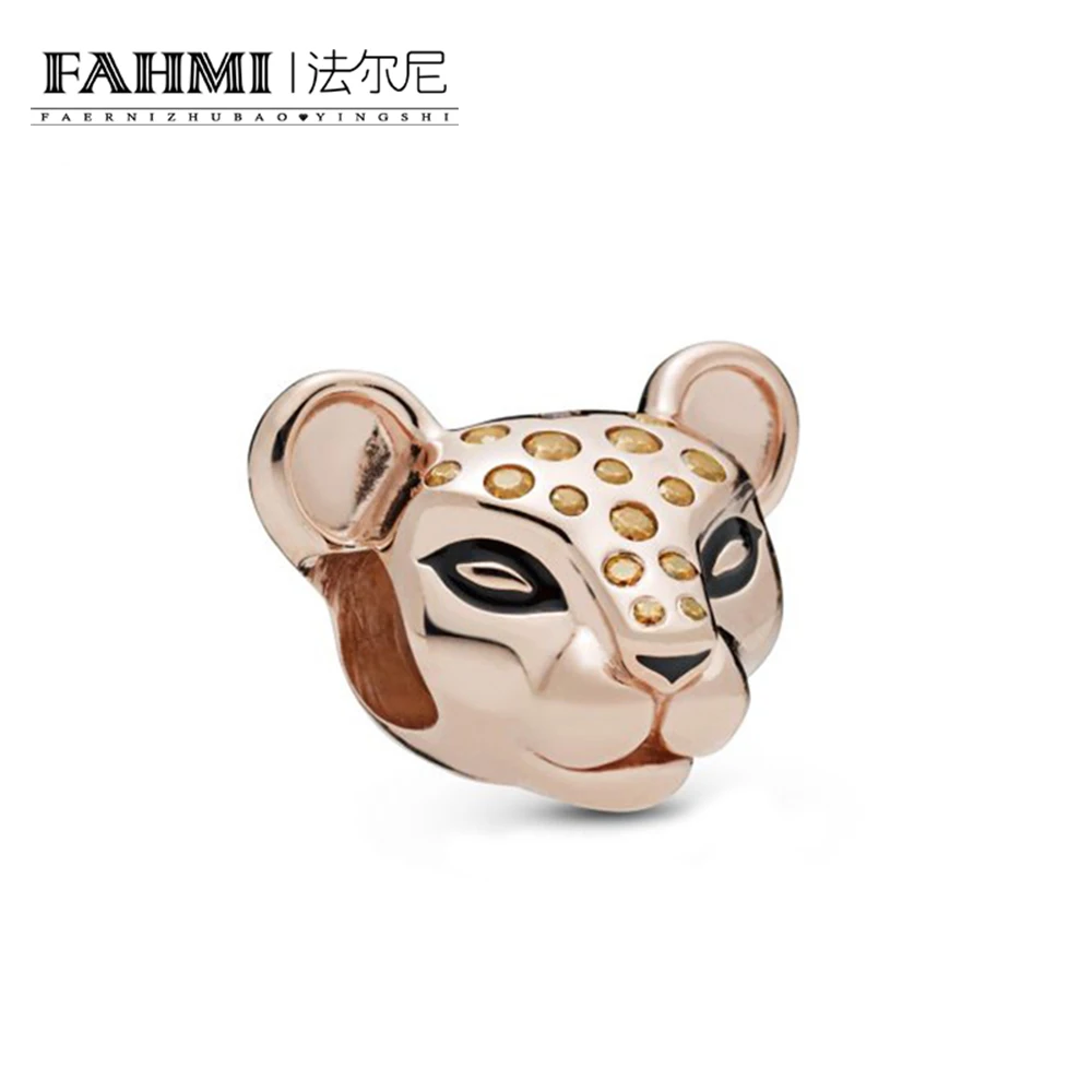 

FAHMI 100% 925 Sterling Silver 2019 Summer New 1:1 788024CZM Rose Lioness Charm High Quality Beads Fashion Jewelry Wholesale