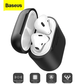 

For Airpods Case Baseus Qi Wireless Charging Silicone Cases For Airpod Protective Cover With Wired Charging For Air pods Coques