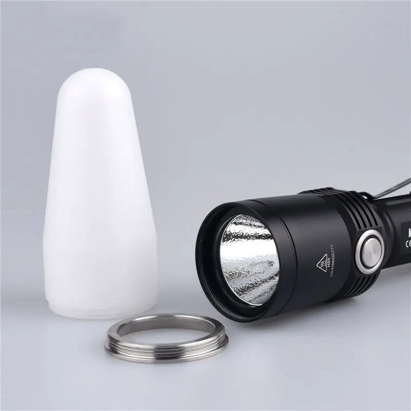 Fitorch Flashlight POM White Diffuser Signal Light Traffic Wand for Fitorch MR35 Torch Lamp Spotlight Lantern Accessory