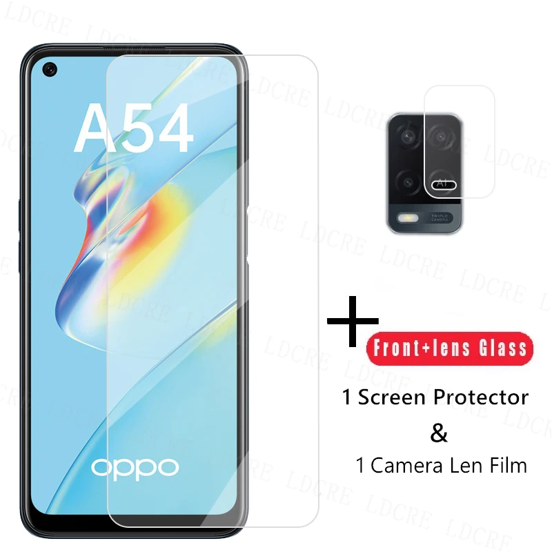 Vetro Trasparente 2.5D Per Oppo A54 Pellicola Protettiva Per Oppo A54 Pellicola Protettiva Per Telefono In Vetro Temperato Per Oppo A54 Pellicola Per 