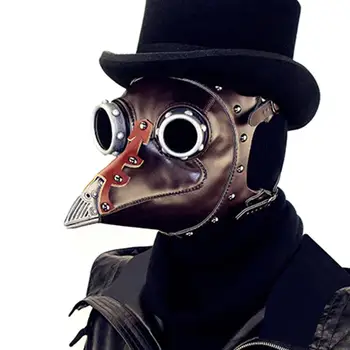 

Plague Doctor Steampunk Faux Leather Bird Mask Masquerade Party Costume Props Masquerade Props Mask for masquerade punk party