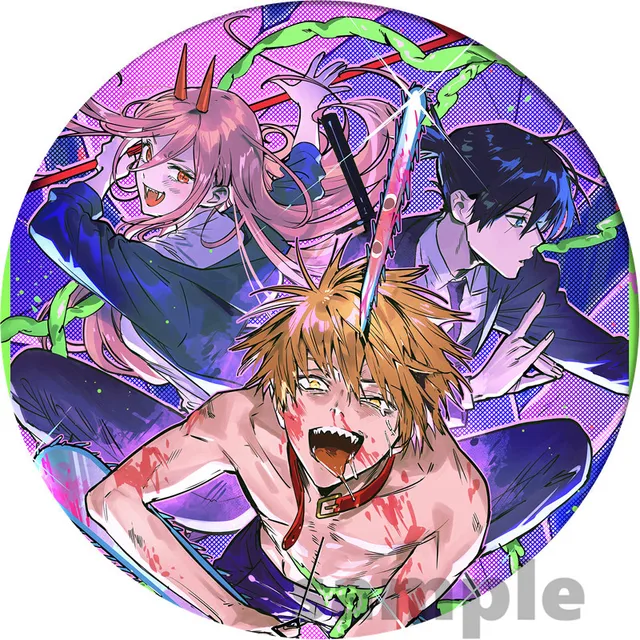 Anime Chainsaw Man Badge Makima Brooch Pin Cosplay Badges For Cloth Backpack Cosplay Anime Accessories 6