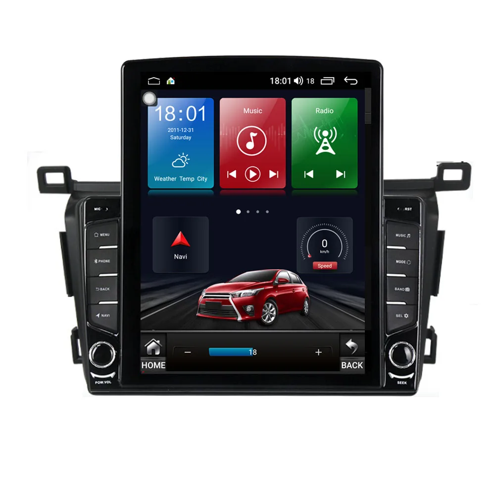 9 7 &quotAndroid 10 1 для TOYOTA RAV4 2013 2018 RAVTesla тип автомобиля радио мультимедиа видео плеер