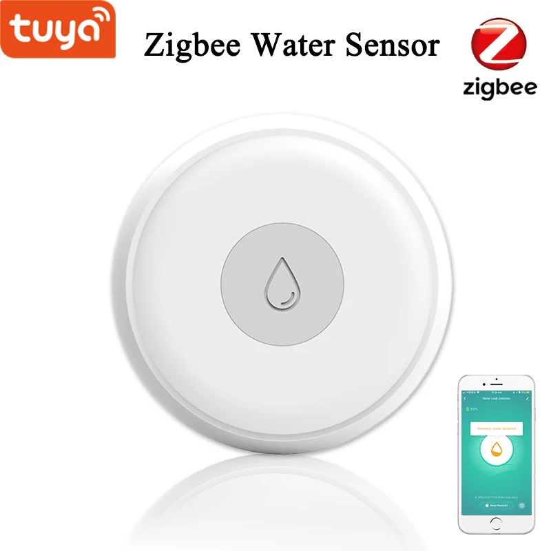 Умная жизнь Zigbee датчик утечки воды беспроводной детектор наводнения умный дом
