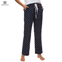 Urban CoCo женские хлопковые домашние пижамные штаны в горошек