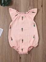 2020 Baby Summer Clothing Toddler Kids Baby Girls Floral Jumpsuit Playsuit Bodysuit Cotton Linen Shorts Clothes 5
