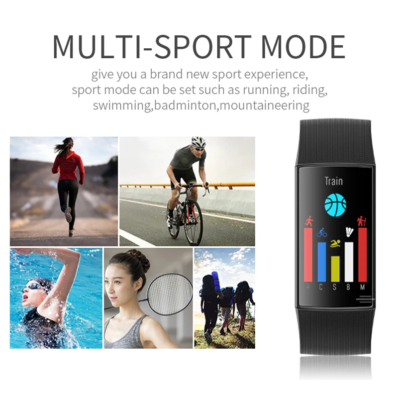 CY11 Fitness Bracelet Health Heart Rate Monitor Pedometer Activity Tracker Smart Bracelet  IP67 Waterprood Sport Smart Watch