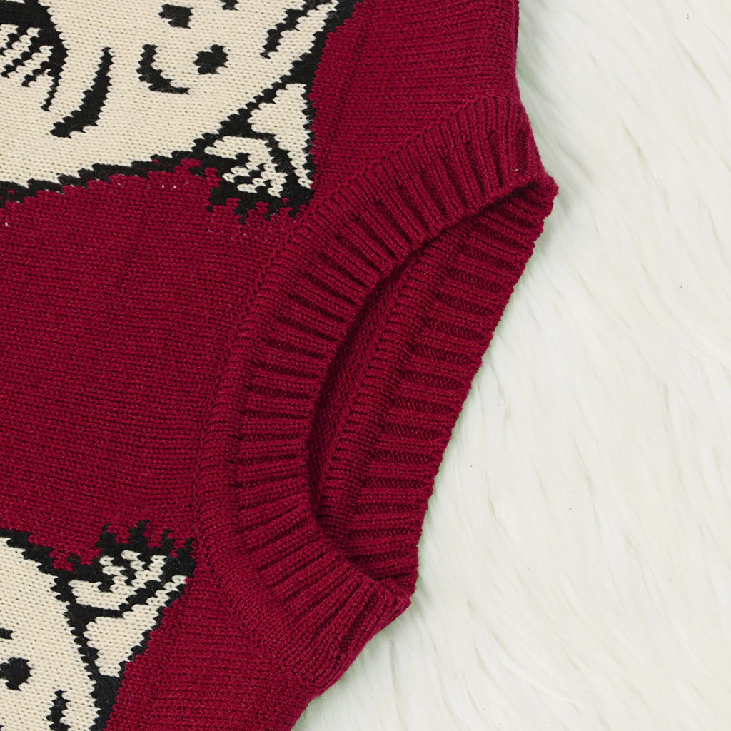 CHAMSGEND Women Patchwork Leopard Knitting Pullover Casual O-Neck Autumn Winter Thick Cashmere Tops Loose Sweater 1001