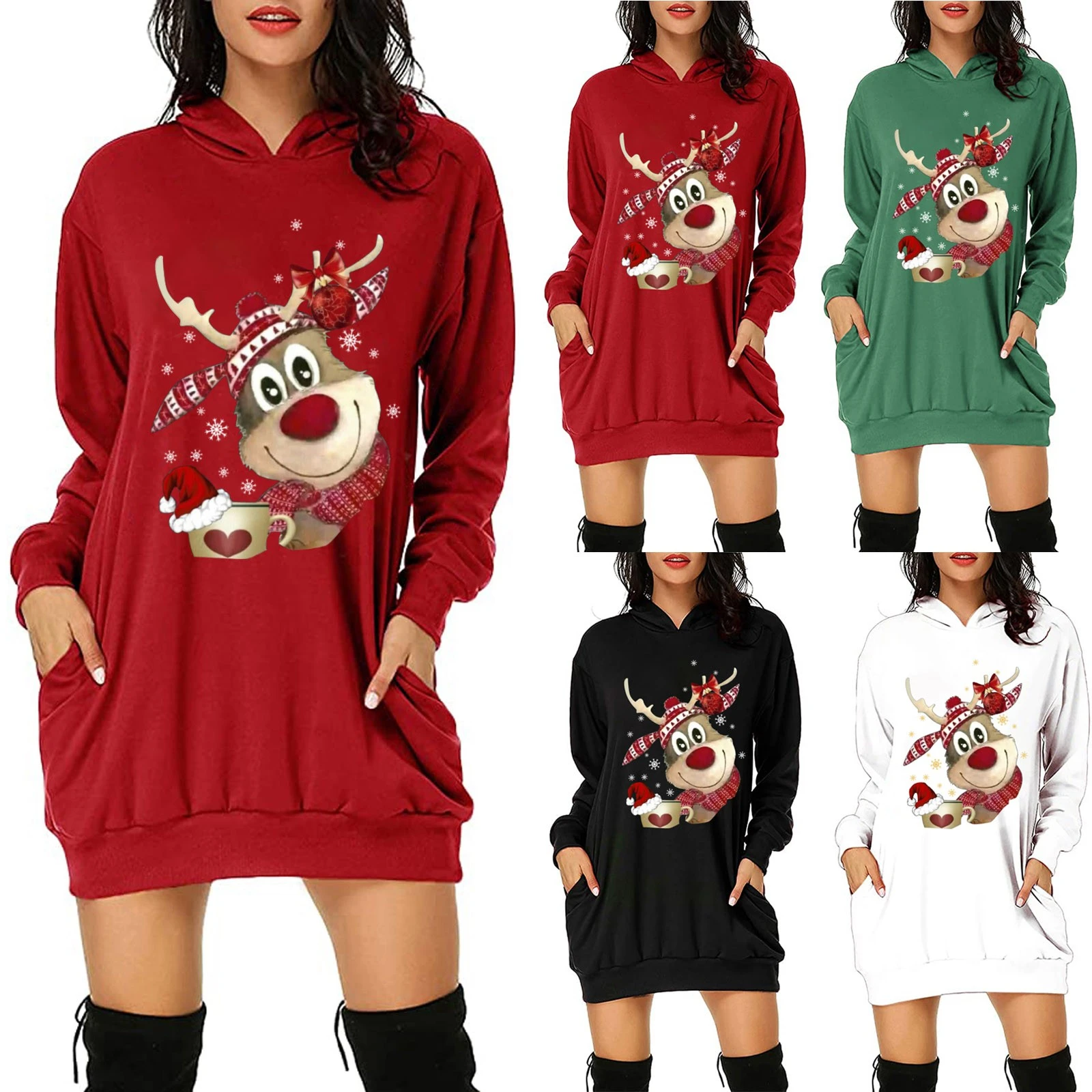 plus size christmas hoodie