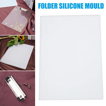 

Crystal Epoxy Resin Mold File Folder Casting Silicone Mould DIY Crafts Drawing Board Mould Accessories K2