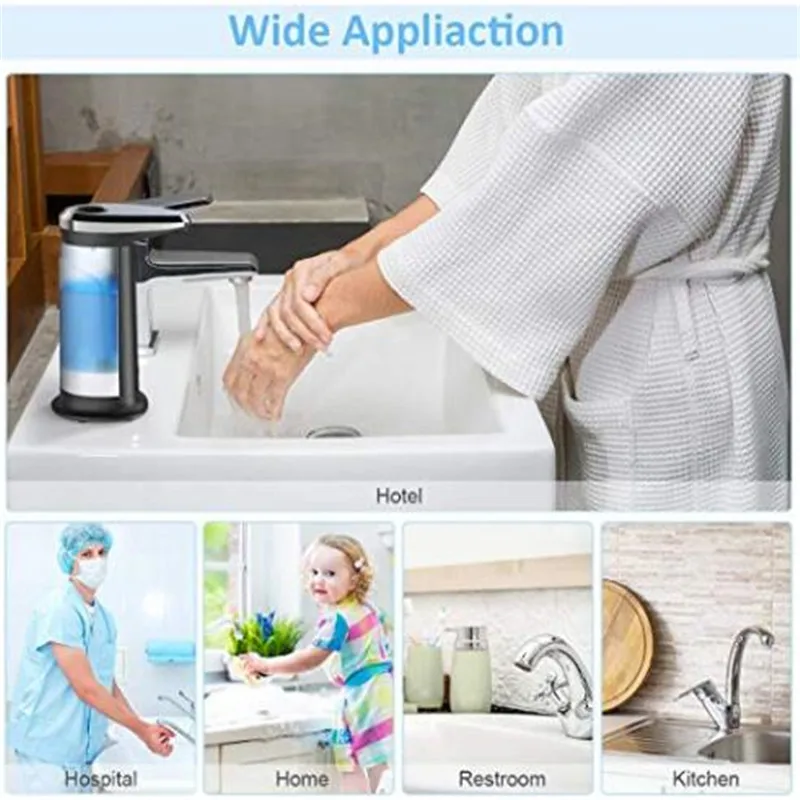 Soap Dispenser Touchless Automatic диспенсер ABS Infrared Motion Sensor Waterproof Base
