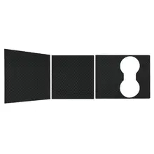 1 Set Car Center Console Wrap Kit Sticker Dashboard Matte Carbon Fiber Black For Tesla Model 3 for car stickers