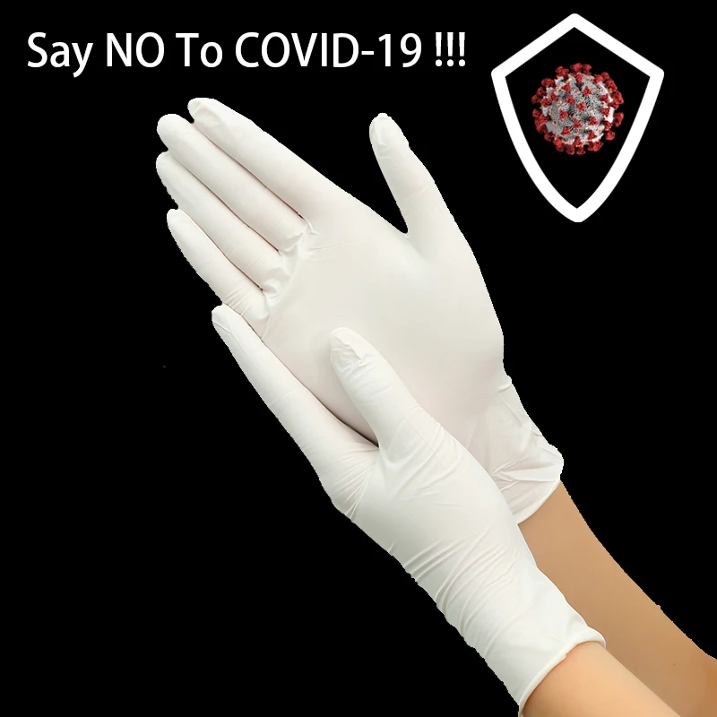 

100PCS Gloves Disposable Nitriel Anti infection Resistance Chemical Laboratory Electronics Health Protection Glove For Adult Kid
