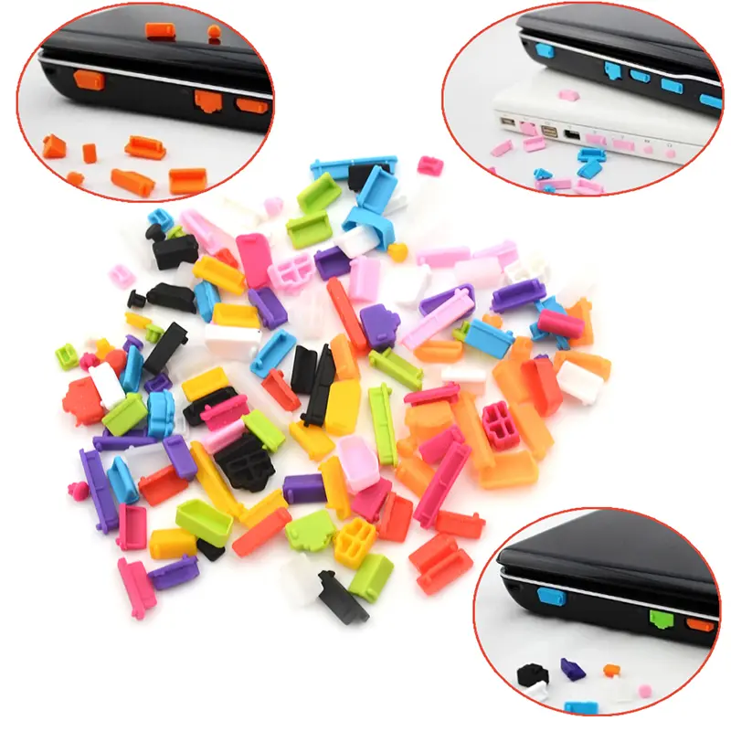 16pcs Colorful Silicone Anti Dust Plug Cover Stopper Laptop dust plug laptop dustproof usb dust plug Computer Accessories - Image 2