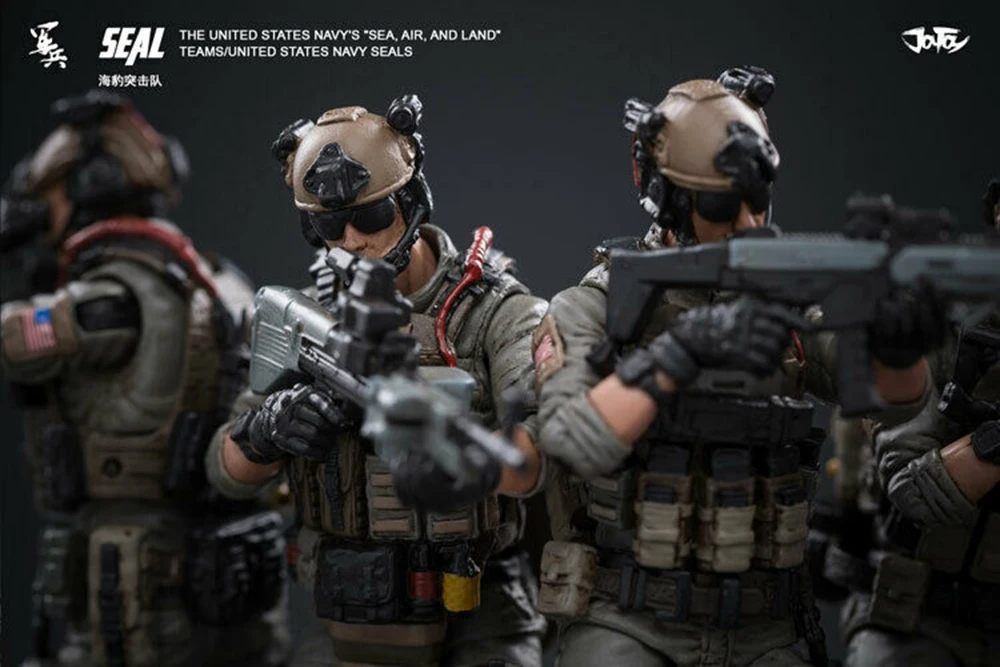 Военный солдат TJOYTOY 1/18 США морской котик Commando экшн-солдат игрушки 6 фигурок набор подарок JTDS008 фигурка солдата