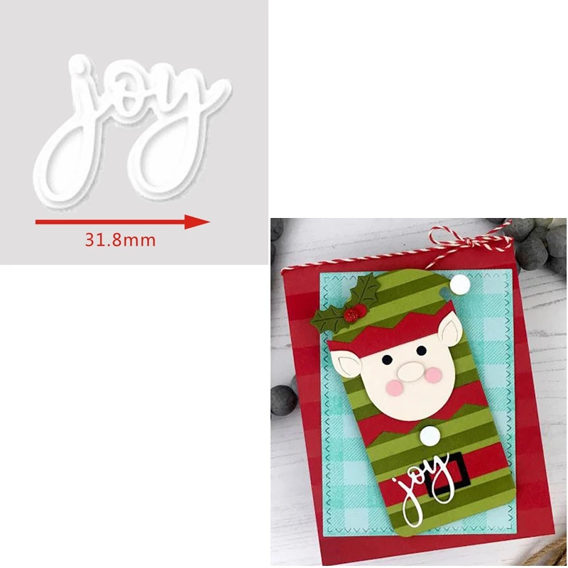 Металлические Вырубные штампы Joy Word You In This Christmas вырезанные для изготовления