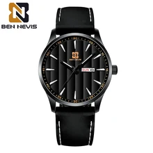 

Men Watch Clock BENNEVIS Steel/Silicone Luxury Fashion Brand Quartz Watches Mens Waterproof Top Brand Sports Business Wristwatch