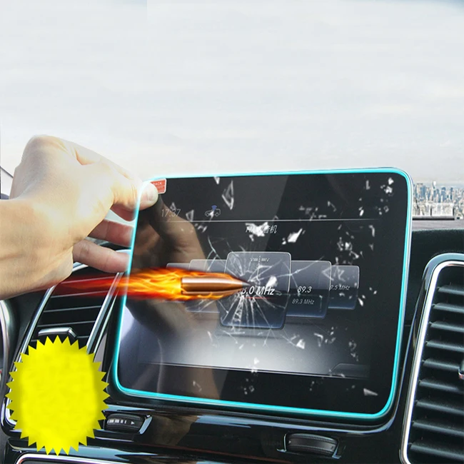 Best lsrtw2017 car navigation screen protective toughened film for mercedes benz GLS320 gls350 gls400 gls500 gl500 gl350 gl400 gl450