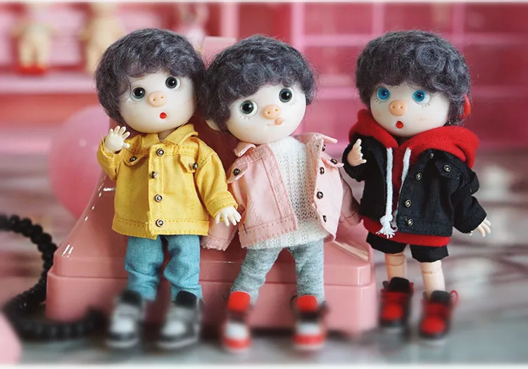 1 шт. [1/12 кукла джинсовое пальто] OB11 куртка obitsu11 пальто(Fit Ob11, obitsu11, BJD12, cu-poche