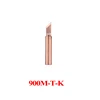 Pure Copper 900M-T Series Soldering Iron Tips 900M-T-K 900M-T-I Welding Sting Solder Iron Tip for 936 Soldering Rework Station ► Photo 2/6