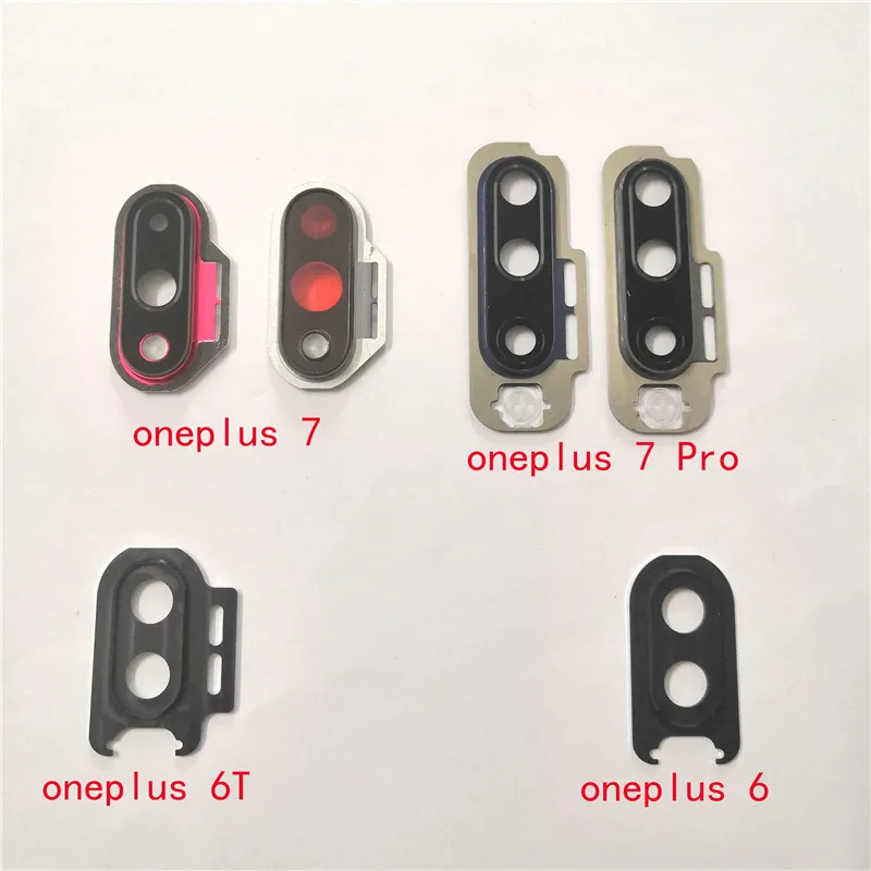 Для камеры Oneplus 6 6T 7 Pro стеклянная рамка для объектива задняя камера Держатель