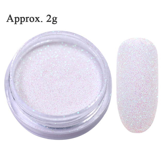 Nail Powder Glitter Sugar Sparkling Dust Hair Wool Pigment Shinning Nail Art Decoration Tips Gradient Crhome