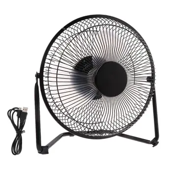 

LILENG 6" 10" Large Black All Metal Electric Rotating USB Powered 18650 Battery Powered Desktop Fan 100% brand new and high q