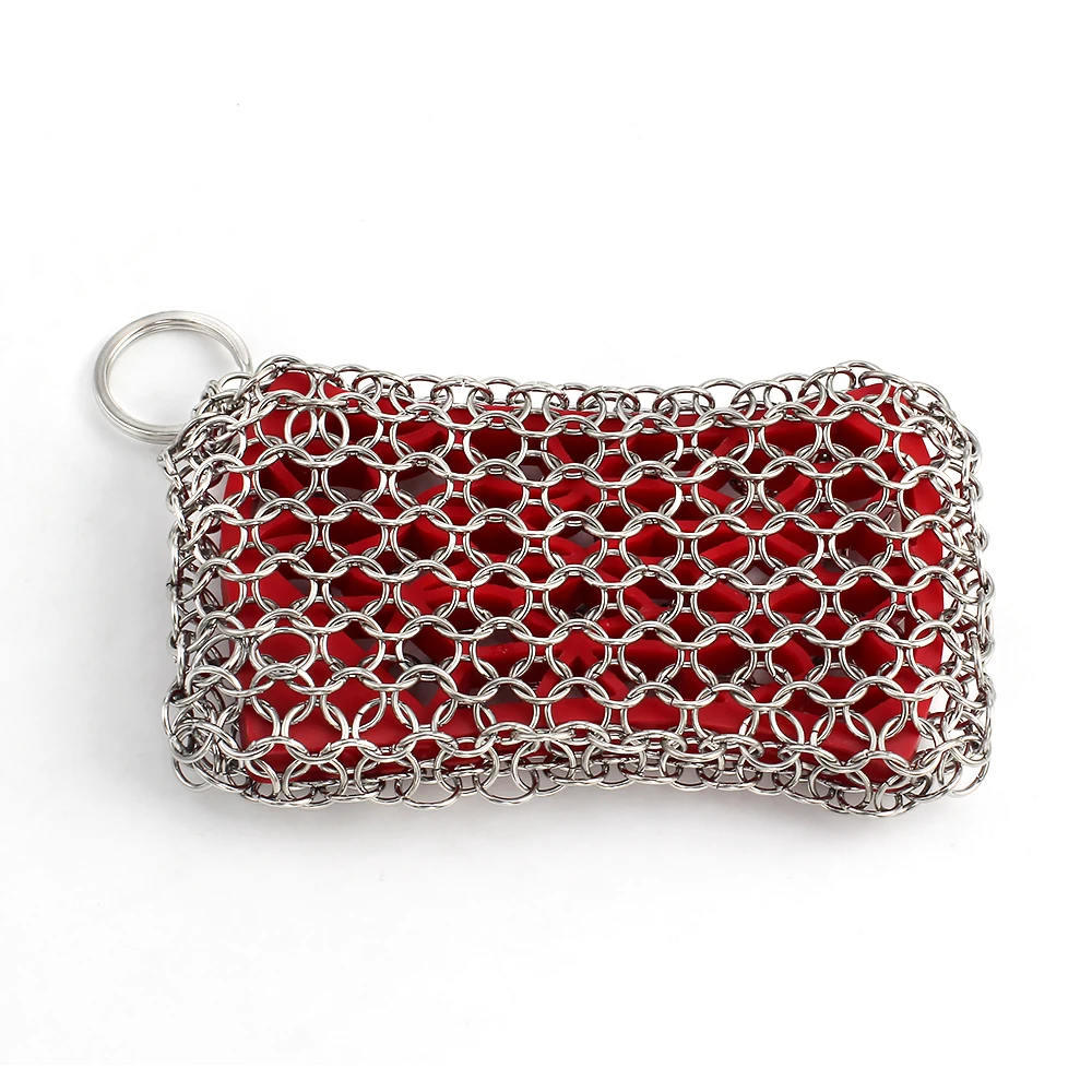 

Reusable Net Ring Metal Cleaning Tools Brush Cast Iron Cleaner Kitchen Pot Pans Cleaning Scrubber Steel Rust Remover Scraper Kit