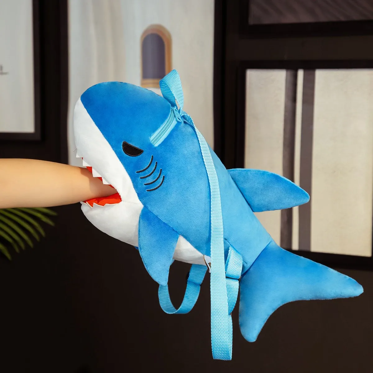 Soft Plush Shark Backpack Doll for Kids
