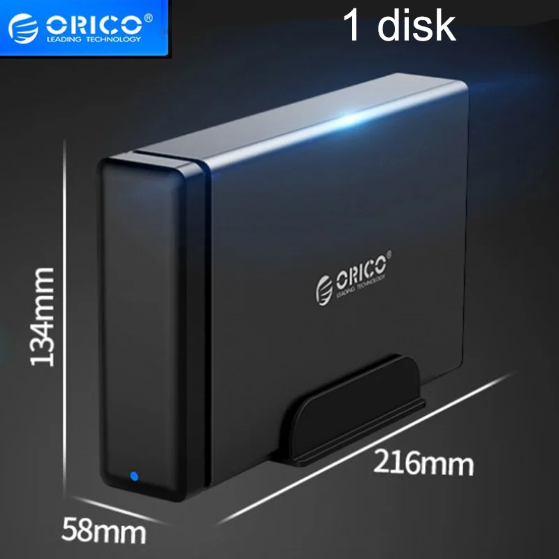 Корпус Orico HDD 3,5 SATA к USB 3,1 корпус жесткого диска для HDD коробка type-C Чехол Поддержка UASP для Window/Max/Linux