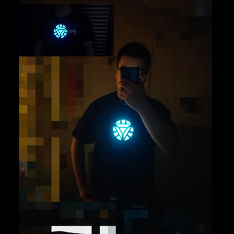 Ceny Iron Man pancerz reaktor rekwizyt cosplay Tony Stark serce może sterować głosem wiele tryby oświetlenia 4 style Light Avengers Endgame