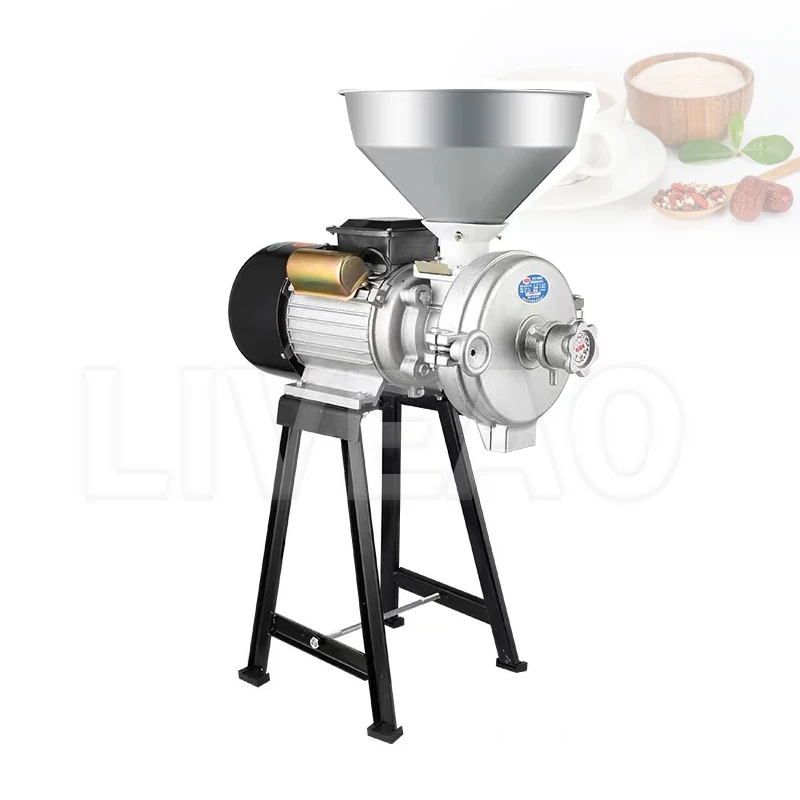 Broyeur Commercial de Grains alimentaires secs et humides, petite Machine  de broyage de poudre Fine, broyeur de Grains entiers, broyeur d'aliments -  AliExpress