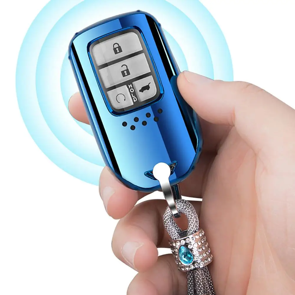 TPU Car Key Case Cover Shell For Honda Accord 9 Crider City Vezel Spirior Odyssey Civic Jazz HRV CRV Fit Freed Jade
