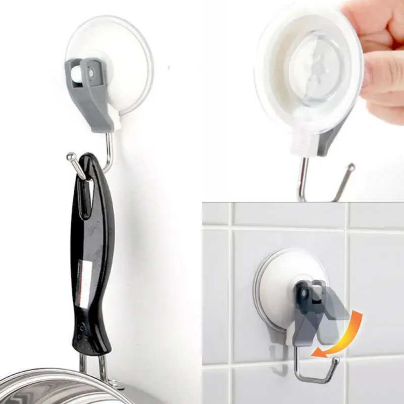 

Strong Suction Cup Sucker For Window Glass Wall Hook Hanger Kitchen Bathroom