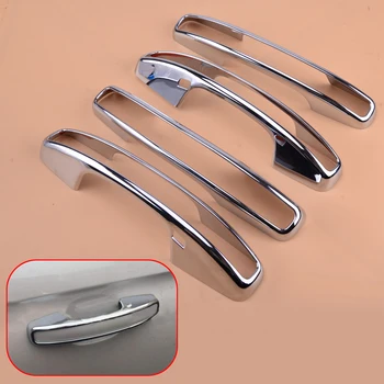 

4Pcs Auto ABS Silver Door Handle Cover Overlay Trim Fit For Ford Expedition 2018 2019