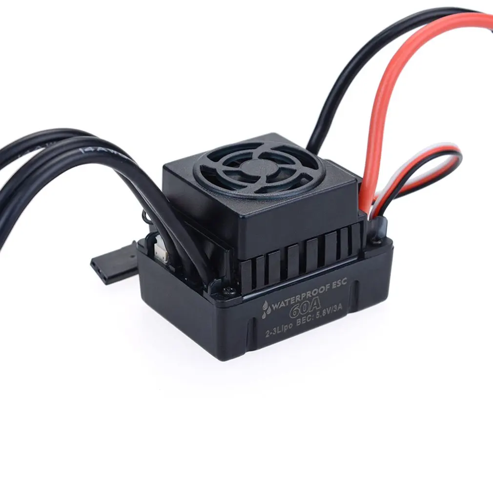 Бесщеточный контроллер скорости двигателя Водонепроницаемый 60A ESC комбо набор