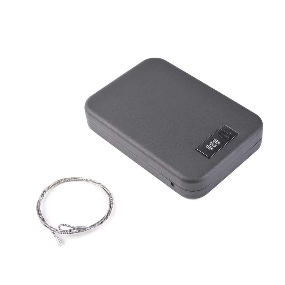 

Mechanical Code Unlock With Password Security Handgun Box Pistol Safe OS300C