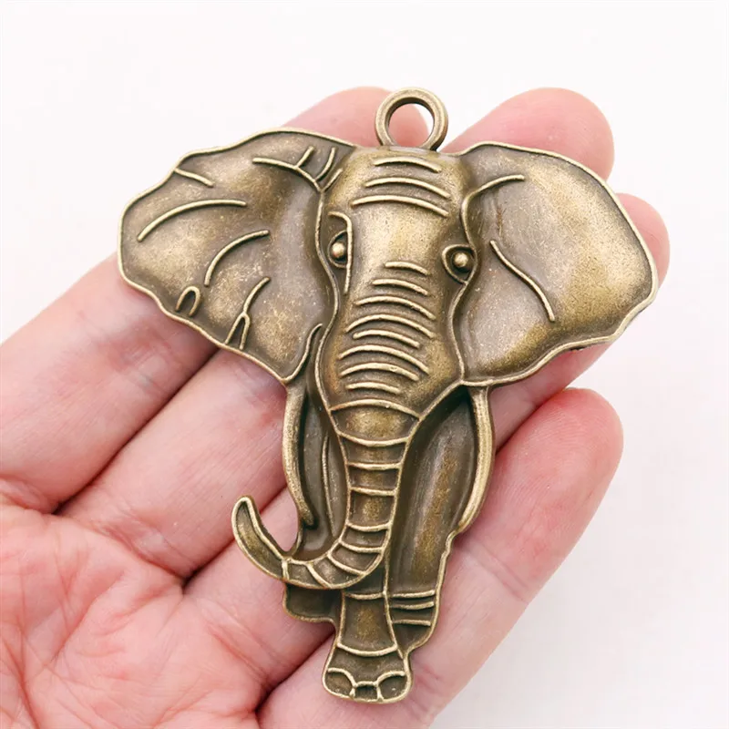 Spilla / spilla con elefante portafortuna vintage in argento