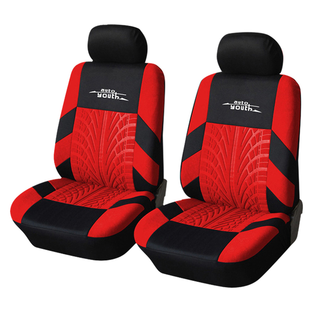 Seat Cover Polyester Fabric Universal Set Red Car Styling Fit Most Car Interior Accessories Sedans Seat Covers for Car Care