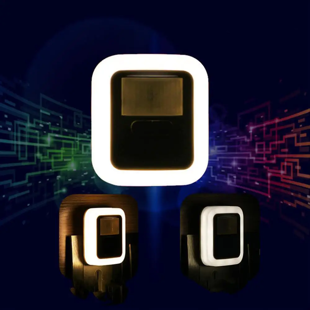 LED Sound Light Control Sensor Smart Home Night Lamp Plug-in Motion Sensor Light Dimmable Wall Night Lamp Stair Closet Lights