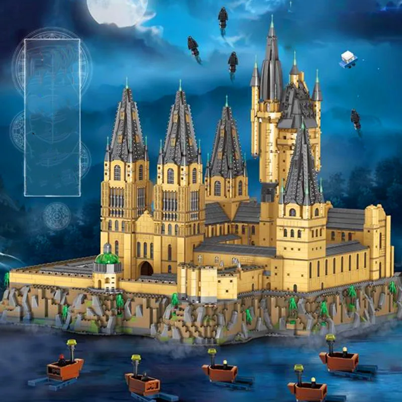 12918 шт MOC 30884 волшебный замок из фильма центральный двор Эпическая Модель