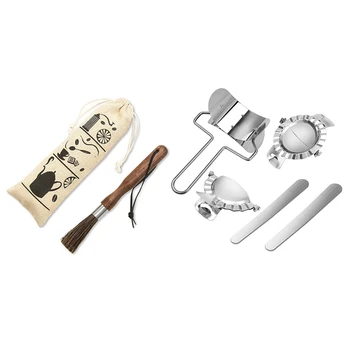 

Coffee Grinder Powder Coffee Machine Brush Wood Handle Pig Bristle Dusting Espresso Brush with Dumpling Maker