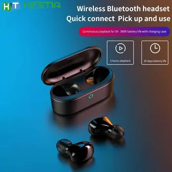 

C2 TWS Bluetooth Wireless Headphones Touch Control Hifi Sound Waterproof Earbud Auto Pairing Comfortable Binaural Call Earphones