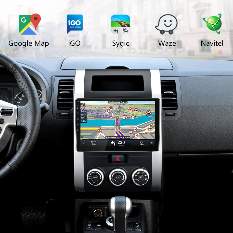 Jansite Android автомобильное радио для Nissan X-Trail XTrail X Trail T32 T31 2008-12 WiFi 4G gps Навигация DVD видео плеер 2 din